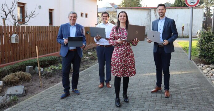 Marcus Merkel, Jan Fischer, Melanie Bauer und Jochen Engel_©Gemeinde Trebur