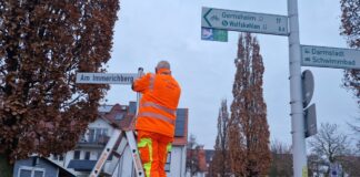 Ein Teilbereich des Südrings in Griesheim wurde umbenannt. Foto: Stadt Griesheim