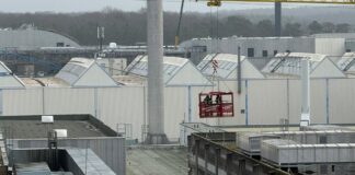 Großbrand auf dem Gelände der GSI